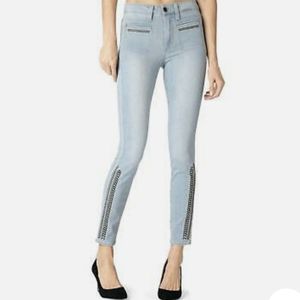 Paige Hoxton Ankle Bryalee Embroidery Skinny Jeans Size 24